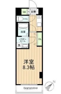 LEXE AZEST横濱関内【8階】の間取り