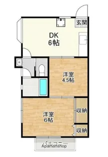 早川ハイツ【2階】の間取り