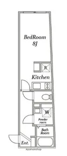 1Rの間取り画像