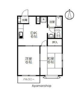 チェリーハウス桜花園【2階】の間取り