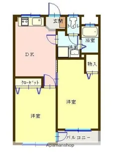 サンハイツ花菱【2階】の間取り