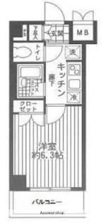 ヴェルステージ町田駅前【3階】の間取り