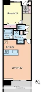 ライフレビュー横濱関内スクエアⅡ【10階】の間取り