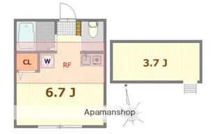 ヒルズ山手A棟【2階】の間取り
