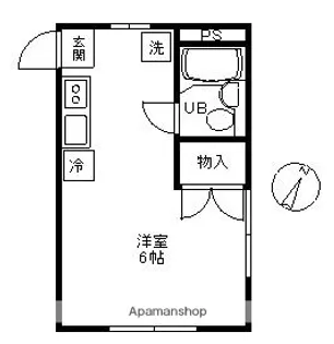 サンコート浜竹【1階】の間取り