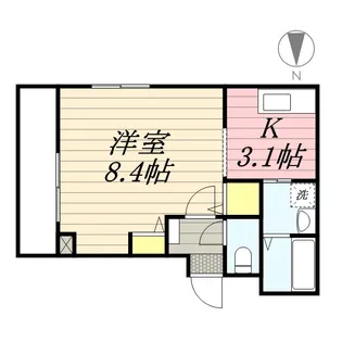 コンフォート本牧【4階】の間取り