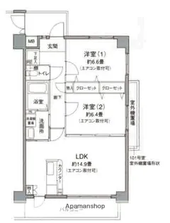 パルク ド スリジェ【2階】の間取り