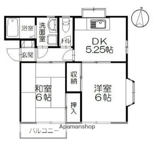 ハイツベルマーレⅢ【2階】の間取り