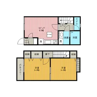 NEO GRASS【105号室】の間取り