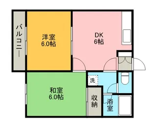 コーポ金子【2階】の間取り