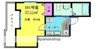 ヨコハマベイウエスト【4階】の間取り
