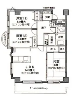グラン・ソラール丸の内【2階】の間取り