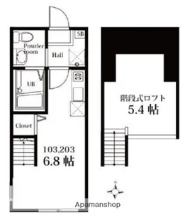 神奈川県横浜市神奈川区三ツ沢南町【アパート】の間取り