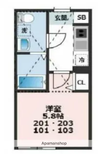 ガーデンヒルズ武蔵小杉【1階】の間取り