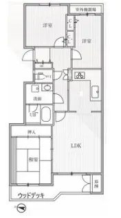 T’S GARDEN横浜反町【1階】の間取り