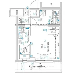ラフィスタ元町Ⅰ【4階】の間取り