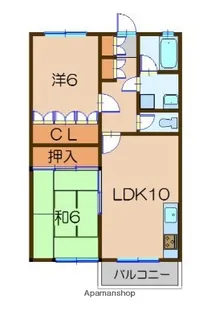 シャングリラ野島Ⅰ【2階】の間取り