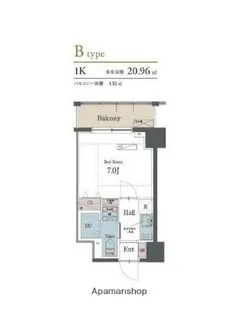 ラグゼナ横浜鶴見【10階】の間取り