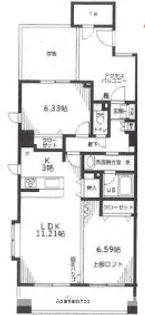 MOONSHINY壱番館【5階】の間取り