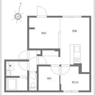 アピチェ池上【2階】の間取り