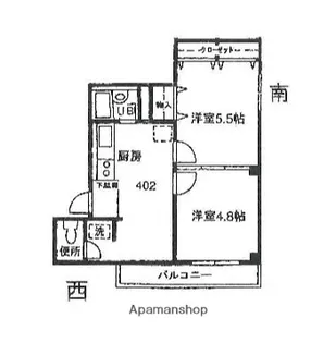 ファーストSS【4階】の間取り