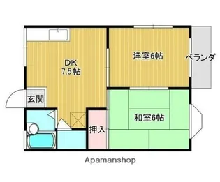 ヴィラ森崎【2階】の間取り