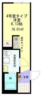 H.A.西谷【1階】の間取り