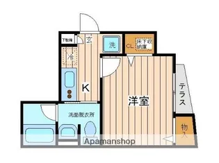 BRESTYLE NISHIYA【1階】の間取り