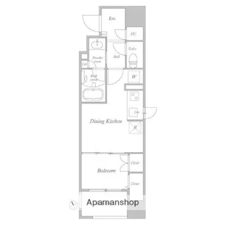 コスモグラシア池田山【9階】の間取り