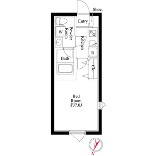 ディーベース御嶽山【2階】の間取り