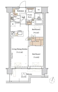 ブランシエスタ西馬込【5階】の間取り