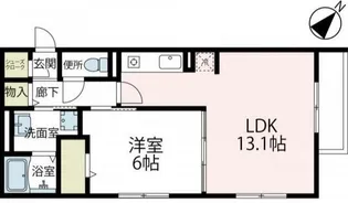シャルム野川【302号室号室】の間取り