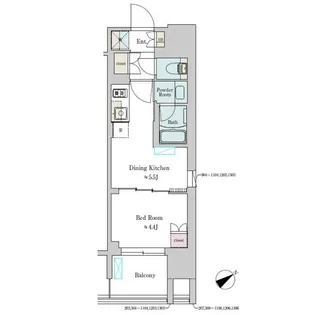 BRILLIA IST 大井町【7階】の間取り