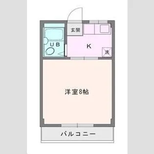 コーポ愛名B【3階】の間取り