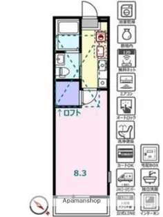 シュガール西前【1階】の間取り