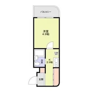 グリム武蔵新城【2階】の間取り
