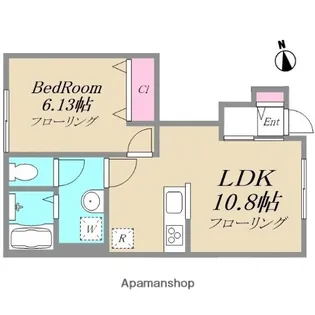 キングスビレッジ【1階】の間取り
