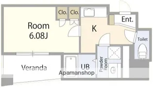 FIORE KP茅ヶ崎【2階】の間取り