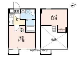 KURASUCO戸塚【1階】の間取り