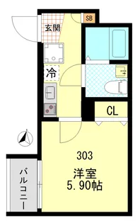 CFジオーレ大師橋【3階】の間取り