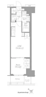 WORVE横浜伊勢佐木町【10階】の間取り