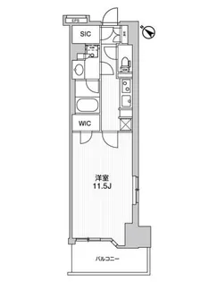 WORVE横浜伊勢佐木町【3階】の間取り