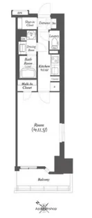 WORVE横浜伊勢佐木町【5階】の間取り