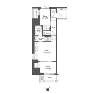 WORVE横浜伊勢佐木町【4階】の間取り