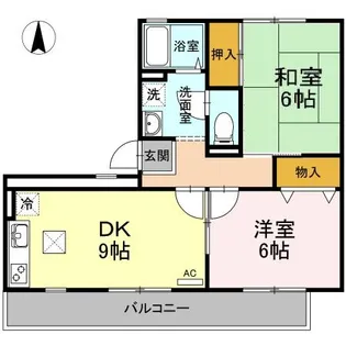 セゾン西橋本【2階】の間取り