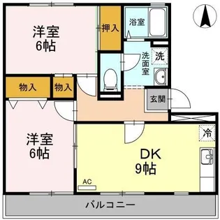 セゾン西橋本【1階】の間取り