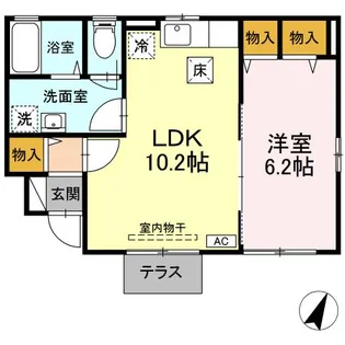 四葉の光【1階】の間取り