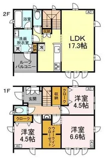 神奈川県横浜市港南区港南1丁目【一戸建】の間取り
