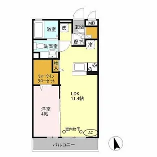 KOMUKAI RESIDENCE【3階】の間取り