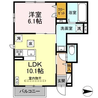 メゾンレポルディ【1階】の間取り